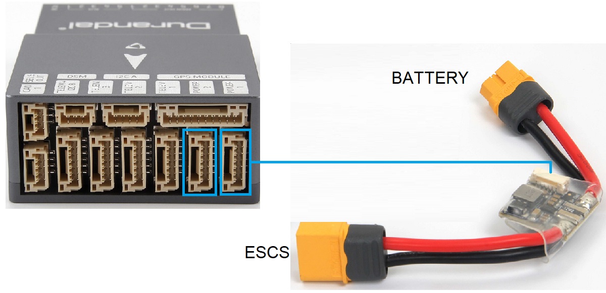 Durandal PM02v3 Power connections