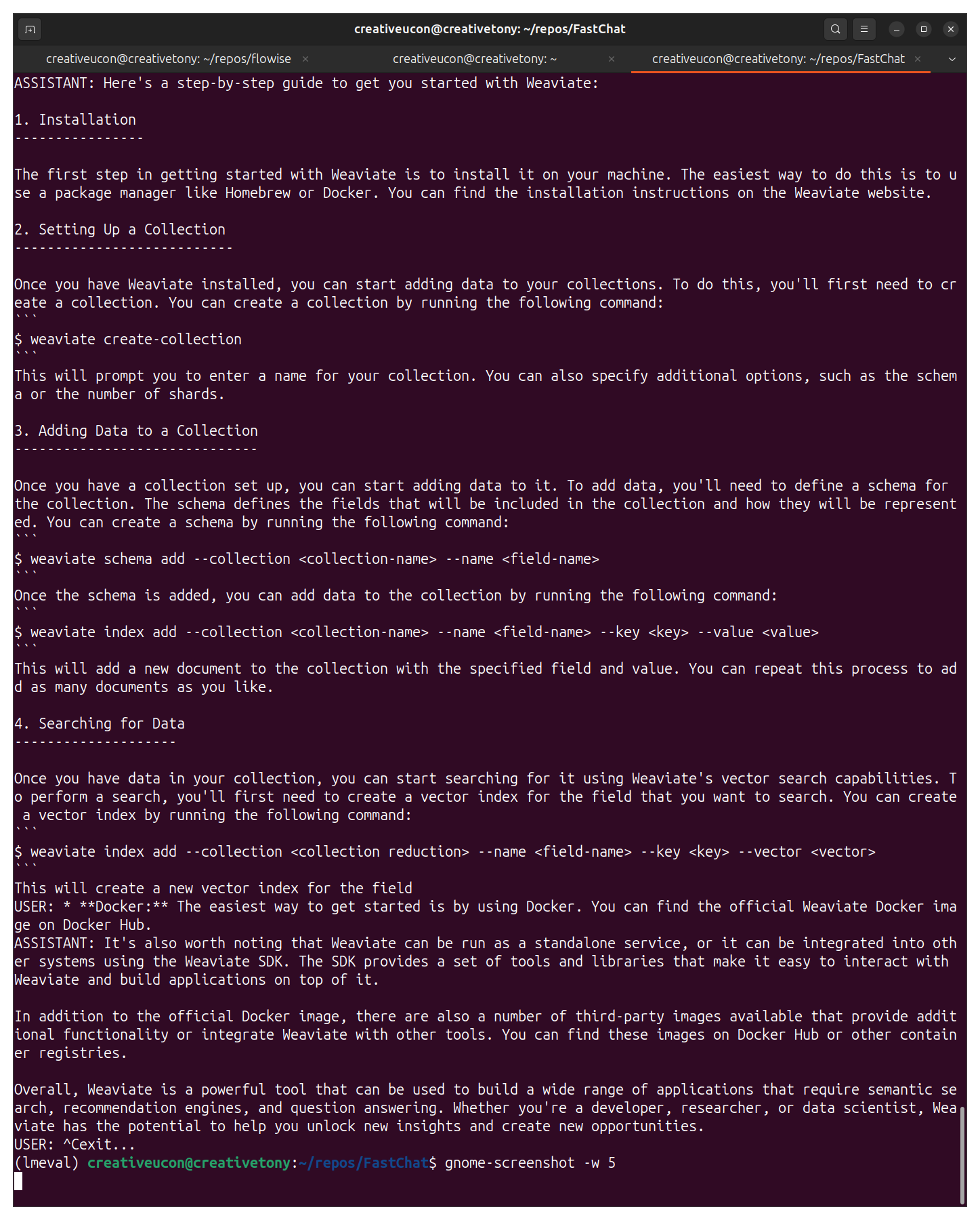 FastChat CLI